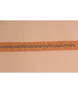 Dekoratívny pás VZOR 2. (š. 2,5 cm) - oranžovo-hnedý