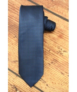 Pánska kravata - modrá vzorovaná 03 (6cm)