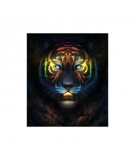 5D Diamantová mozaika - Glow Tiger
