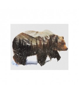 5D Diamantová mozaika - Medveď v zime