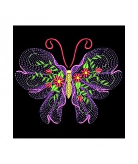 7D Diamantová mozaika - Vyšívaný motýľ