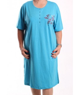 Dámska nočná košeľa (DH3030) - tyrkysovomodrá