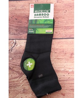 Pánske bambusové ponožky AURA.VIA (FF2095) - tmavozelené