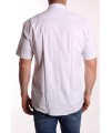 Pánska košeľa s krátkym rukávom ENZO (3299) vzorovaná - biela