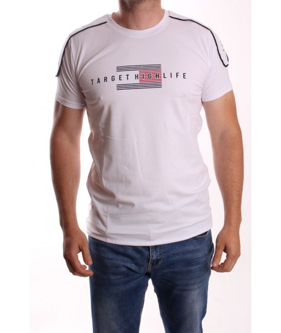 Pánske elastické tričko ELVIS SPORT (024) - biele