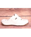 Dámske zdravotné papuče (1207) - biele (v. 4,5 cm)