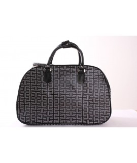Cestovná taška (45x28x23 cm) - čierna vzorovaná