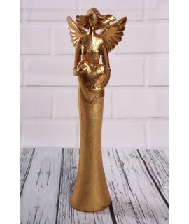 Anjel so srdcom - zlatý (v. 27,5cm)