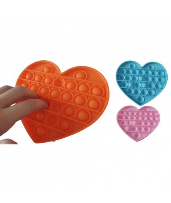 Antistresová senzorická hračka Push Pop Bubble - HEART Zelená