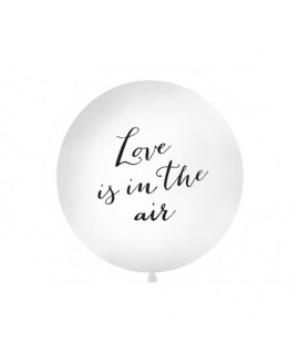 Balón - Love is in the air - 100cm Sivá