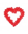 Balónová girlanda - Červené srdce, 160 cm