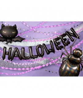 Balónová girlanda - Halloween - čierna 280x46 cm