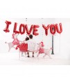 Balónová girlanda - I Love You - 260x40 cm