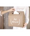 Boho krabička na dary - Just Married - 30x30,5x16,5cm