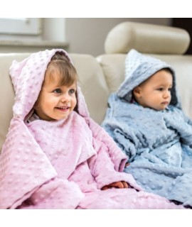 Detská deka s rukávmi Tyrkysová