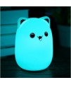 Detská LED nočná lampička na baterky - Mačiatko