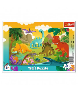 Detské puzzle - Dinosaurus II.- 15ks