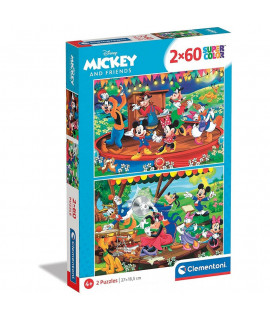 Detské puzzle - Disney Mickey II. - Sada 2x60ks