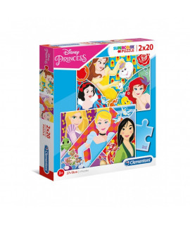 Detské puzzle - Disney Princess II. - Sada 2x20ks