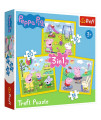 Detské puzzle - Peppa Pig - 3v1