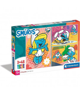 Detské puzzle - Smurfs - 3x48ks