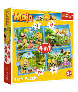 Detské puzzle - Včielka Maja - 4v1