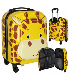 Detský cestovný plastový kufor - Žirafa