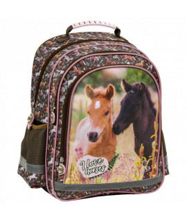 Detský dvojkomorový ruksak - I love horses