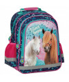 Detský dvojkomorový ruksak - Pink horses