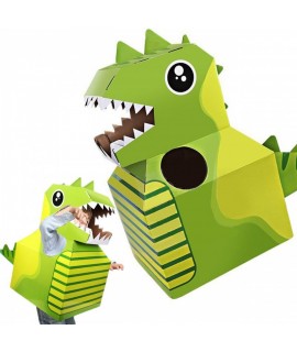 Detský kartónový DIY kostým - Dinosaurus