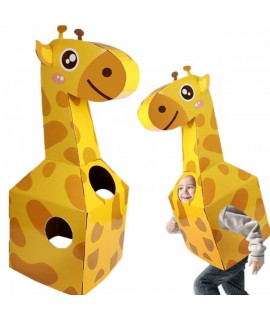 Detský kartónový DIY kostým - Žirafa