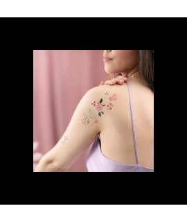 Dočasné tetovania pre deti - Flowers - 19ks