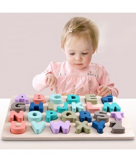 Drevená detská puzzle skladačka - Písmenkovo
