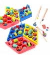 Drevená magnetická hra pre deti - Hexagon Fishing