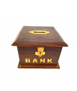 Drevená pokladnička - Bank