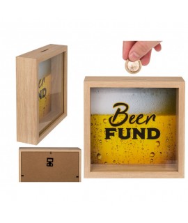 Drevená pokladnička - Beer FUND