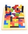Drevené inteligentné puzzle pre deti - 40 prvkov
