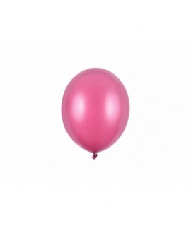 Eko mini metalické balóny - 12cm, 5ks Ružová