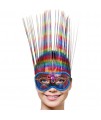 Extravagantná škraboška - Venice Mask - dúhová
