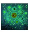 Fluorescenčné nálepky - Planetárium mix 453ks