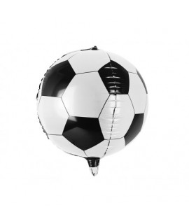Fóliový balón - Futbalová lopta - čierno-biely, 40cm