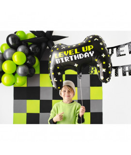 Fóliový balón level up birthday - 72x52cm
