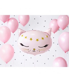 Fóliový balón - Mačička - 48cm, ružová