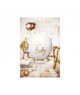 Fóliový balón - Oh Baby, perleťový 53x69cm