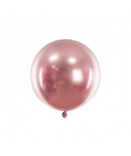 Gigantický balón - Glossy - metalický, 60cm Ružová