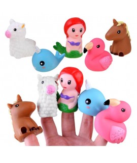 Gumené bábky na prsty - Ariel a priatelia