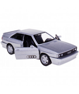 Kovový model auta - Audi quattro 1980, 1:32 Strieborná
