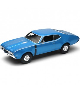 Kovový model auta - Nex 1:34 - 1968 Oldsmobile 442 Modrá