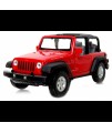 Kovový model auta - Nex 1:34 - Jeep Wrangler Rubicon Červená