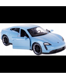 Kovový model auta - Nex 1:34 - Porsche Taycan Turbo S Modrá